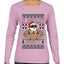 O Swoley Night, Exercise and Fitness Enthusiast, Ugly Christmas Sweater Womens Graphic Long Sleeve T-Shirt