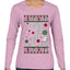 Christmas 7 Meme, Ugly Christmas Sweater Womens Graphic Long Sleeve T-Shirt