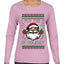 I Put The D In Holiday, Ugly Christmas Sweater Womens Graphic Long Sleeve T-Shirt