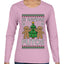 Es Navidad Putos, Ugly Christmas Sweater Womens Graphic Long Sleeve T-Shirt