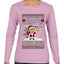 Redacted Naughty List Access Denied, Ugly Christmas Sweater Womens Graphic Long Sleeve T-Shirt