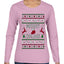 Merry Drunk, Ugly Christmas Sweater Womens Graphic Long Sleeve T-Shirt