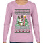 Pole Dancer, Ugly Christmas Sweater Womens Graphic Long Sleeve T-Shirt