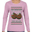 He Likes My Big Bulbs, Ugly Christmas Sweater Womens Graphic Long Sleeve T-Shirt