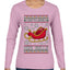 I Like To Jingle Her Bells, Ugly Christmas Sweater Womens Graphic Long Sleeve T-Shirt