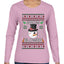 Snow Blower, Ugly Christmas Sweater Womens Graphic Long Sleeve T-Shirt