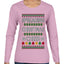 Spreading Christmas Cheer, Ugly Christmas Sweater Womens Graphic Long Sleeve T-Shirt