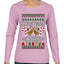 Christmas Cheer, Ugly Christmas Sweater Womens Graphic Long Sleeve T-Shirt