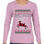 Nice Rack, Ugly Christmas Sweater Womens Graphic Long Sleeve T-Shirt