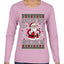 Santa's Got 6 7 Gifts For Me, Ugly Christmas Sweater Womens Graphic Long Sleeve T-Shirt
