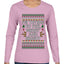 I'm Trying To Feel Merry And Bright, Ugly Christmas Sweater Womens Graphic Long Sleeve T-Shirt