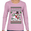 Frostitute, Ugly Christmas Sweater Womens Graphic Long Sleeve T-Shirt