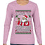 I Love To Stuff Her Stocking, Ugly Christmas Sweater Womens Graphic Long Sleeve T-Shirt
