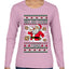 Milk And Cookie Time, Ugly Christmas Sweater Womens Graphic Long Sleeve T-Shirt