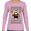 You're On Santa's Naughty List ICE Agent, Ugly Christmas Sweater Womens Graphic Long Sleeve T-Shirt