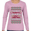 Due To Tariffs This Is My Ugly Christmas Sweater, Ugly Christmas Sweater Womens Graphic Long Sleeve T-Shirt
