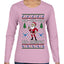 Skinny Santa Ho Ho Ho Ho-Zempic Weight Loss Shot, Ugly Christmas Sweater Womens Graphic Long Sleeve T-Shirt