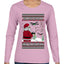 Santa Drone Show Reindeer, Ugly Christmas Sweater Womens Graphic Long Sleeve T-Shirt
