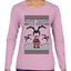 Goopin' Through The Snow Gamer Santa, Ugly Christmas Sweater Womens Graphic Long Sleeve T-Shirt