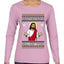 Disappointments All Of You Jesus, Ugly Christmas Sweater Womens Graphic Long Sleeve T-Shirt