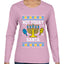 Not Today Santa Menorah Hanukkah, Ugly Christmas Sweater Womens Graphic Long Sleeve T-Shirt