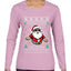 Santa Says 6 7 Meme, Ugly Christmas Sweater Womens Graphic Long Sleeve T-Shirt