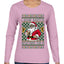 I Saw Santa Splitting The G, Ugly Christmas Sweater Womens Graphic Long Sleeve T-Shirt