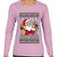 Buon Natale, Italian Santa Claus, Funny, Italian American Humor, Ugly Christmas Sweater Womens Graphic Long Sleeve T-Shirt