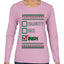 Naughty Nice, Irish, Irish Christmas, Ugly Christmas Sweater Womens Graphic Long Sleeve T-Shirt