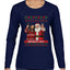 Birthday Boy Jesus, Ugly Christmas Sweater Womens Graphic Long Sleeve T-Shirt