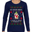 Good News I Saw a Dog Today Funny Ugly Christmas Sweater Womens Graphic Long Sleeve T-Shirt