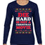 Die Hard is Not a Christmas Movie Classic, McClane Hans Nakatomi Plaza Xmas Party Holiday Movies Ugly Christmas Sweater Womens Graphic Long Sleeve T-Shirt