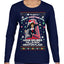 Not Christmas Until Hans Gruber Falls From Nakatomi Ugly Christmas Sweater Womens Graphic Long Sleeve T-Shirt