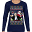 Put the Cookies Down Make America Healthy Again RFK Ugly Christmas Sweater Womens Graphic Long Sleeve T-Shirt