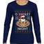 O Swoley Night, Exercise and Fitness Enthusiast, Ugly Christmas Sweater Womens Graphic Long Sleeve T-Shirt