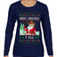 Merry Christmas Y'all Christmas Sweater, Ugly Christmas Sweater Womens Graphic Long Sleeve T-Shirt