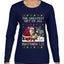 The Greatest Gift Of All Matthew 1:21, Ugly Christmas Sweater Womens Graphic Long Sleeve T-Shirt