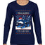 Tralalero Fa La La Brainrot, Ugly Christmas Sweater Womens Graphic Long Sleeve T-Shirt