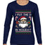 I Put The D In Holiday, Ugly Christmas Sweater Womens Graphic Long Sleeve T-Shirt