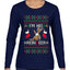 I'm His Reindeer, Ugly Christmas Sweater Womens Graphic Long Sleeve T-Shirt