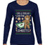 I'm A Freak On The Sheets, Ugly Christmas Sweater Womens Graphic Long Sleeve T-Shirt