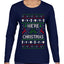 We're Christmas, Ugly Christmas Sweater Womens Graphic Long Sleeve T-Shirt