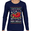 I Like To Jingle Her Bells, Ugly Christmas Sweater Womens Graphic Long Sleeve T-Shirt