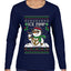 Ice Pimp, Ugly Christmas Sweater Womens Graphic Long Sleeve T-Shirt