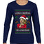 La Mas Chismosa De La Navidad, Ugly Christmas Sweater Womens Graphic Long Sleeve T-Shirt