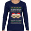 Christmas Festivi-Titties Are My Favorite, Ugly Christmas Sweater Womens Graphic Long Sleeve T-Shirt