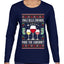Jingle Bells, Zinfandel Pass The Cabernet Wine Drinker, Ugly Christmas Sweater Womens Graphic Long Sleeve T-Shirt