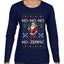 Skinny Santa Ho Ho Ho Ho-Zempic Weight Loss Shot, Ugly Christmas Sweater Womens Graphic Long Sleeve T-Shirt