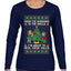 From The Windows To The Walls I'm About To Deck These Halls, Ugly Christmas Sweater Womens Graphic Long Sleeve T-Shirt