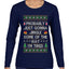 Probably Just Gonna Jingle Some Of The Way I'm Tired, Ugly Christmas Sweater Womens Graphic Long Sleeve T-Shirt